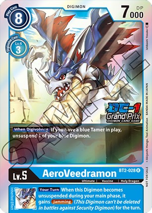 AeroVeedramon [BT2-028] (DC-1 Grand Prix) [Release Special Booster Promos] | Event Horizon Hobbies CA