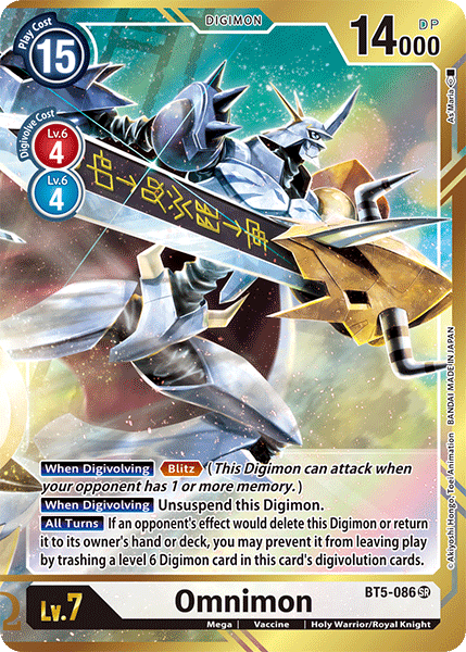 Omnimon [BT5-086] (Alternate Art - As'Maria) [Battle of Omni] | Event Horizon Hobbies CA