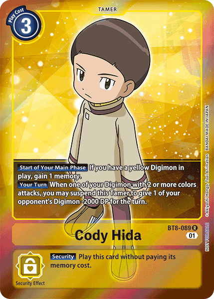 Cody Hida [BT8-089] (Alternative Art - Box Topper) [New Awakening] | Event Horizon Hobbies CA