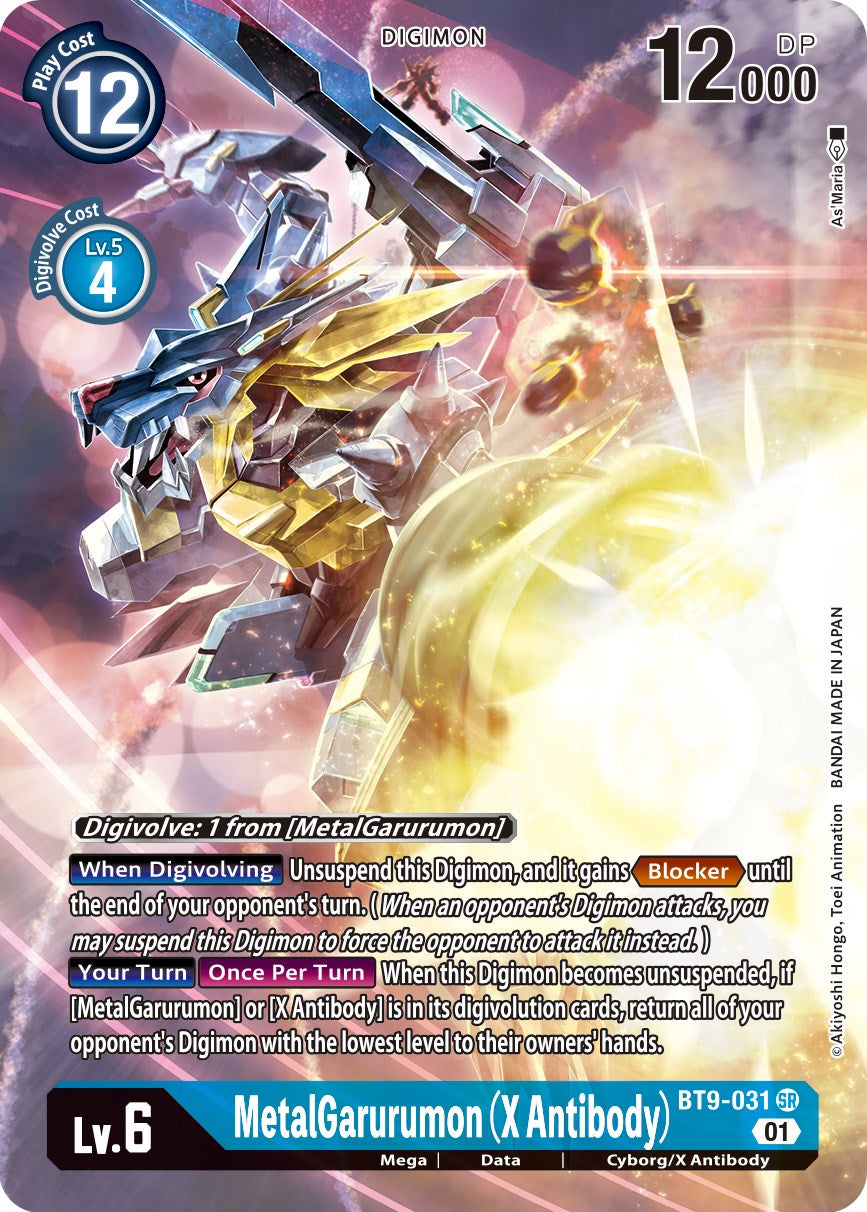 MetalGarurumon (X Antibody) [BT9-031] (Alternate Art) [X Record] | Event Horizon Hobbies CA