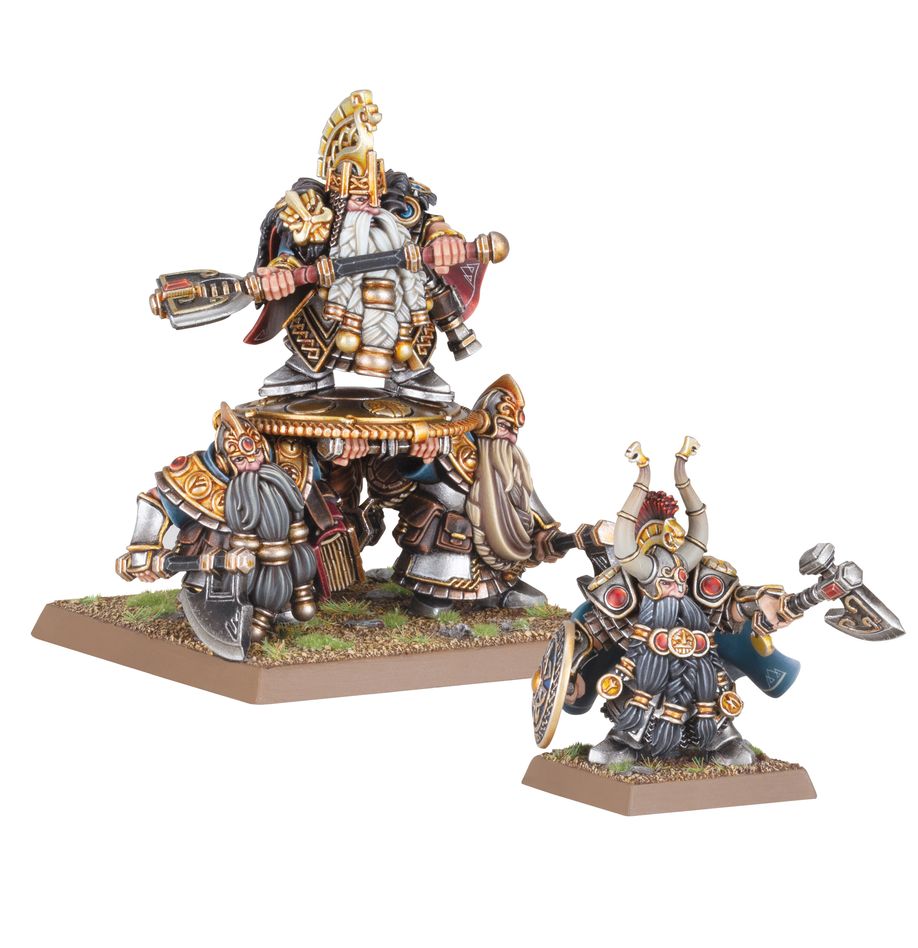 Warhammer - The Old World - Dwarfen Mountain Holds - Dwarflords with Shieldbearers | Event Horizon Hobbies CA