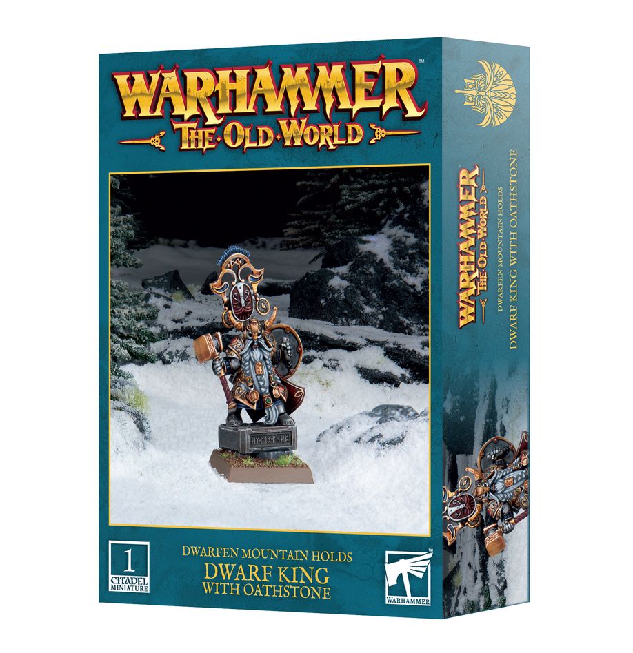 Warhammer - The Old World - Dwarven Mountain Holds - Dwarf King with Oathstone | Event Horizon Hobbies CA