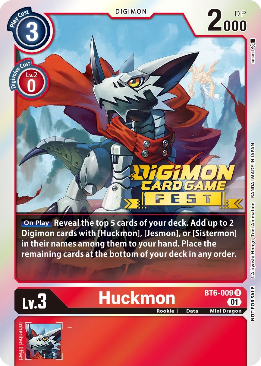 Huckmon [BT6-009] (Digimon Card Game Fest 2022) [Double Diamond Promos] | Event Horizon Hobbies CA