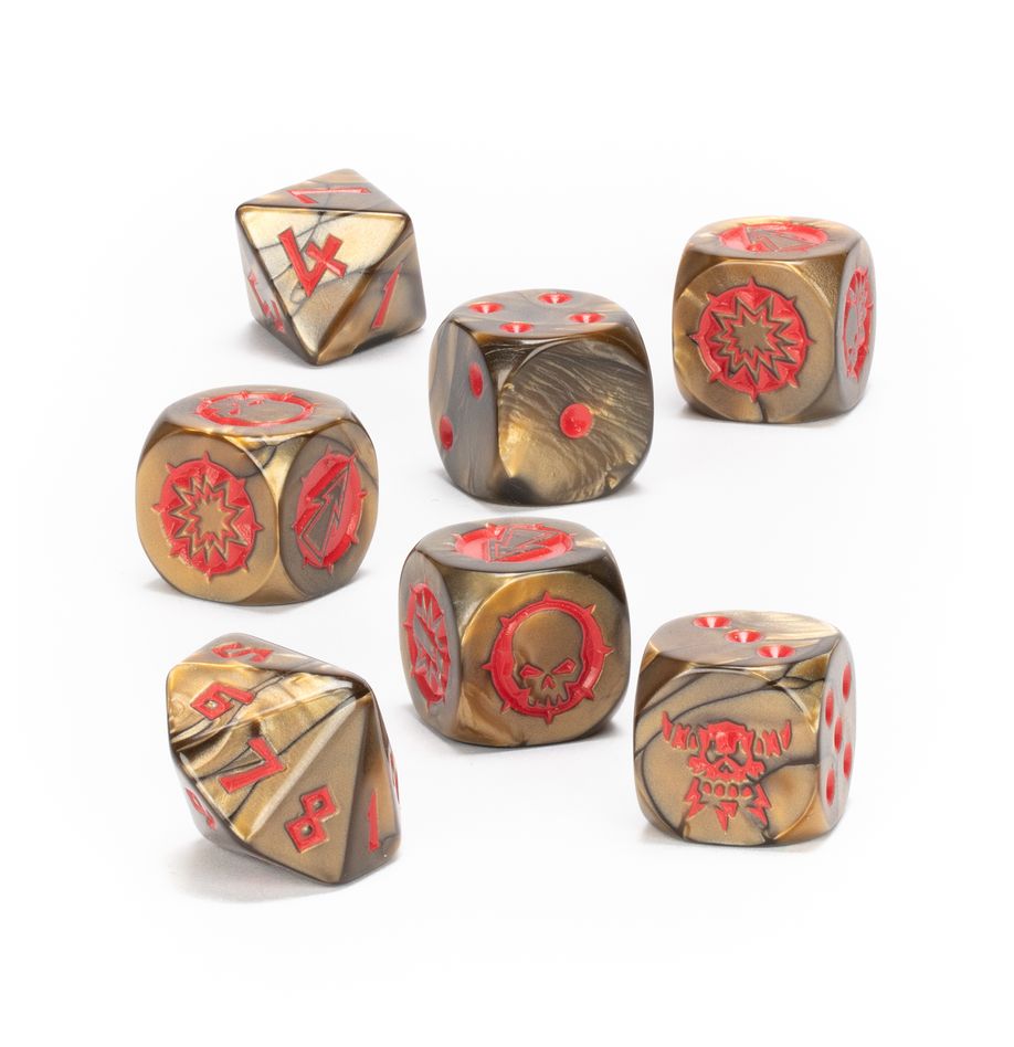 Blood Bowl - Chaos Dwarf Team - Dice Set | Event Horizon Hobbies CA