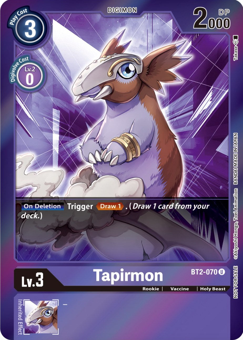 Tapirmon [BT2-070] (Event Pack 4) [Release Special Booster Promos] | Event Horizon Hobbies CA