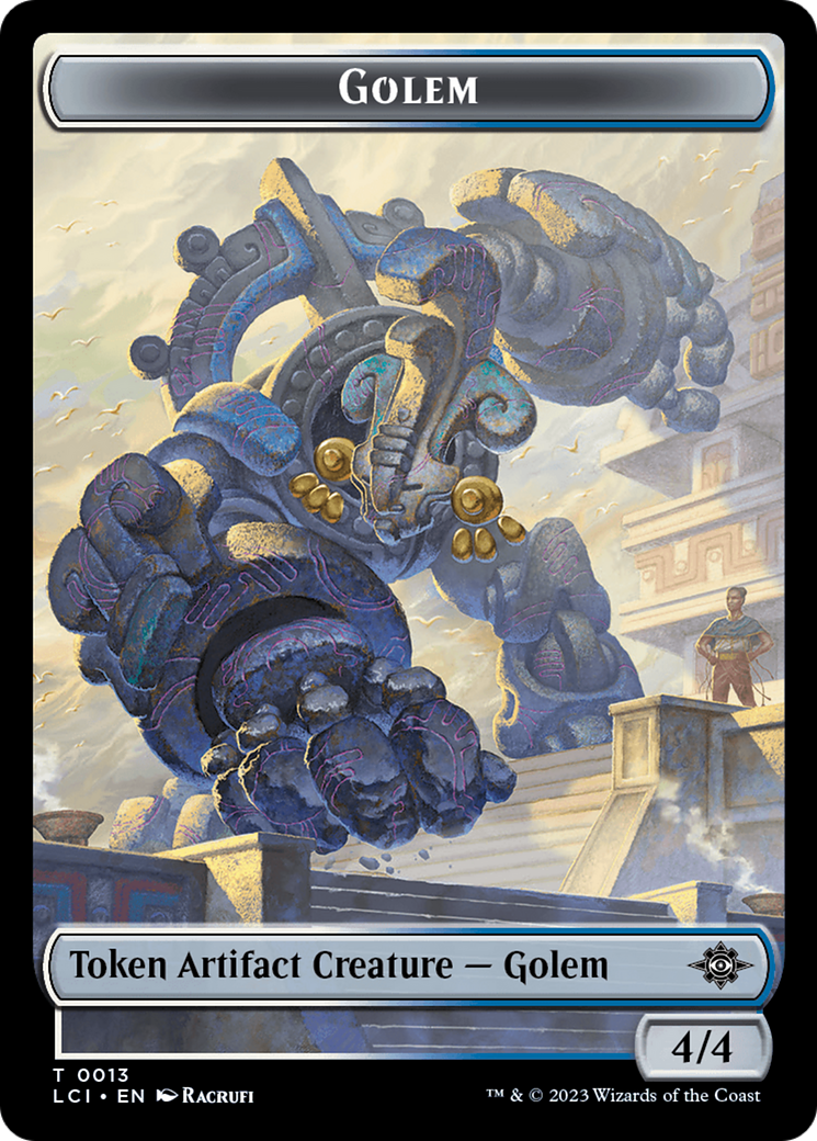 Treasure (0018) // Golem Double-Sided Token [The Lost Caverns of Ixalan Tokens] | Event Horizon Hobbies CA