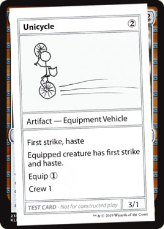 Unicycle (2021 Edition) [Mystery Booster Playtest Cards] | Event Horizon Hobbies CA