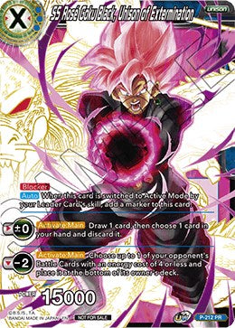 SS Rose Goku Black, Unison of Extermination (Gold Stamped) (P-212) [Promotion Cards] | Event Horizon Hobbies CA