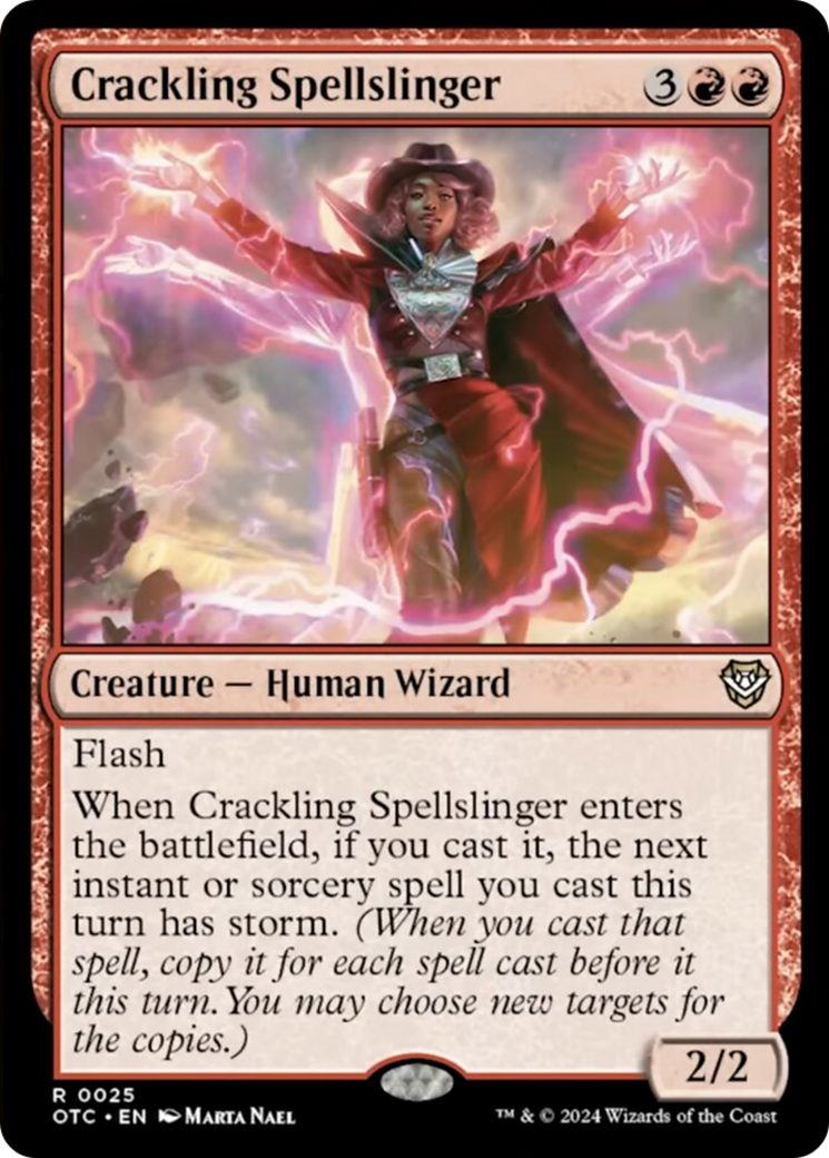 Crackling Spellslinger [Outlaws of Thunder Junction Commander] | Event Horizon Hobbies CA