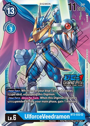 UlforceVeedramon [BT2-032] (DC-1 Grand Prix) [Release Special Booster Promos] | Event Horizon Hobbies CA