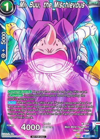 Mr. Buu, the Mischievous (Power Booster) (P-151) [Promotion Cards] | Event Horizon Hobbies CA