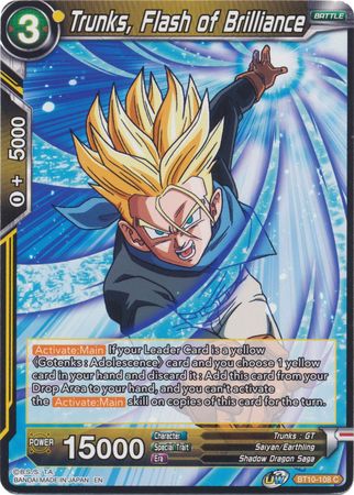 Trunks, Flash of Brilliance (BT10-108) [Rise of the Unison Warrior 2nd Edition] | Event Horizon Hobbies CA