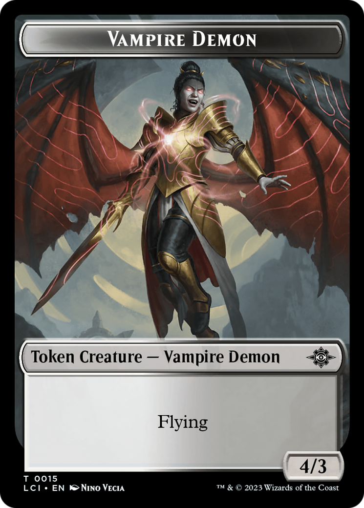 Gnome // Vampire Demon Double-Sided Token [The Lost Caverns of Ixalan Tokens] | Event Horizon Hobbies CA