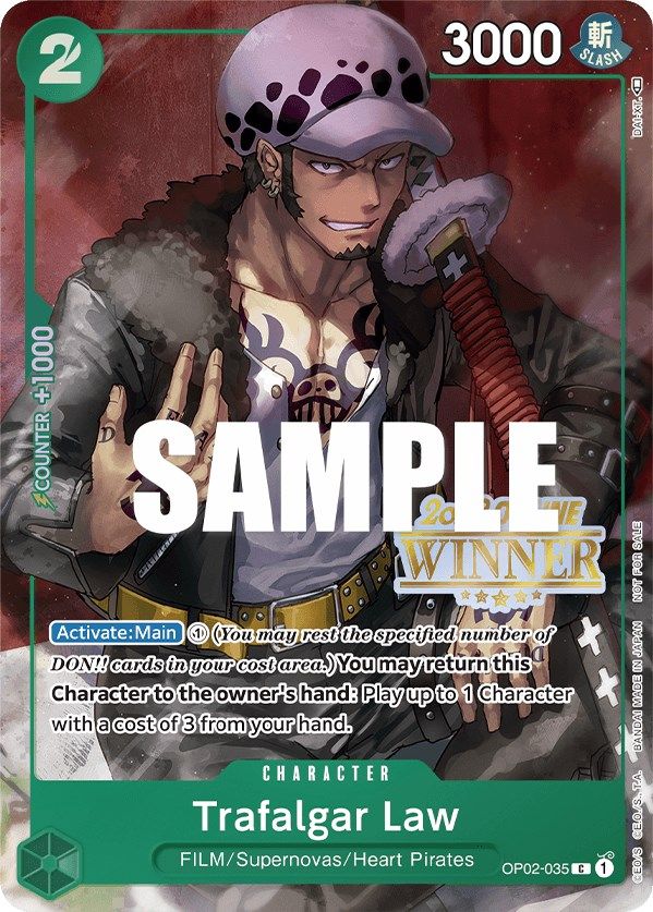 Trafalgar Law (Online Regional 2023) [Winner] [One Piece Promotion Cards] | Event Horizon Hobbies CA