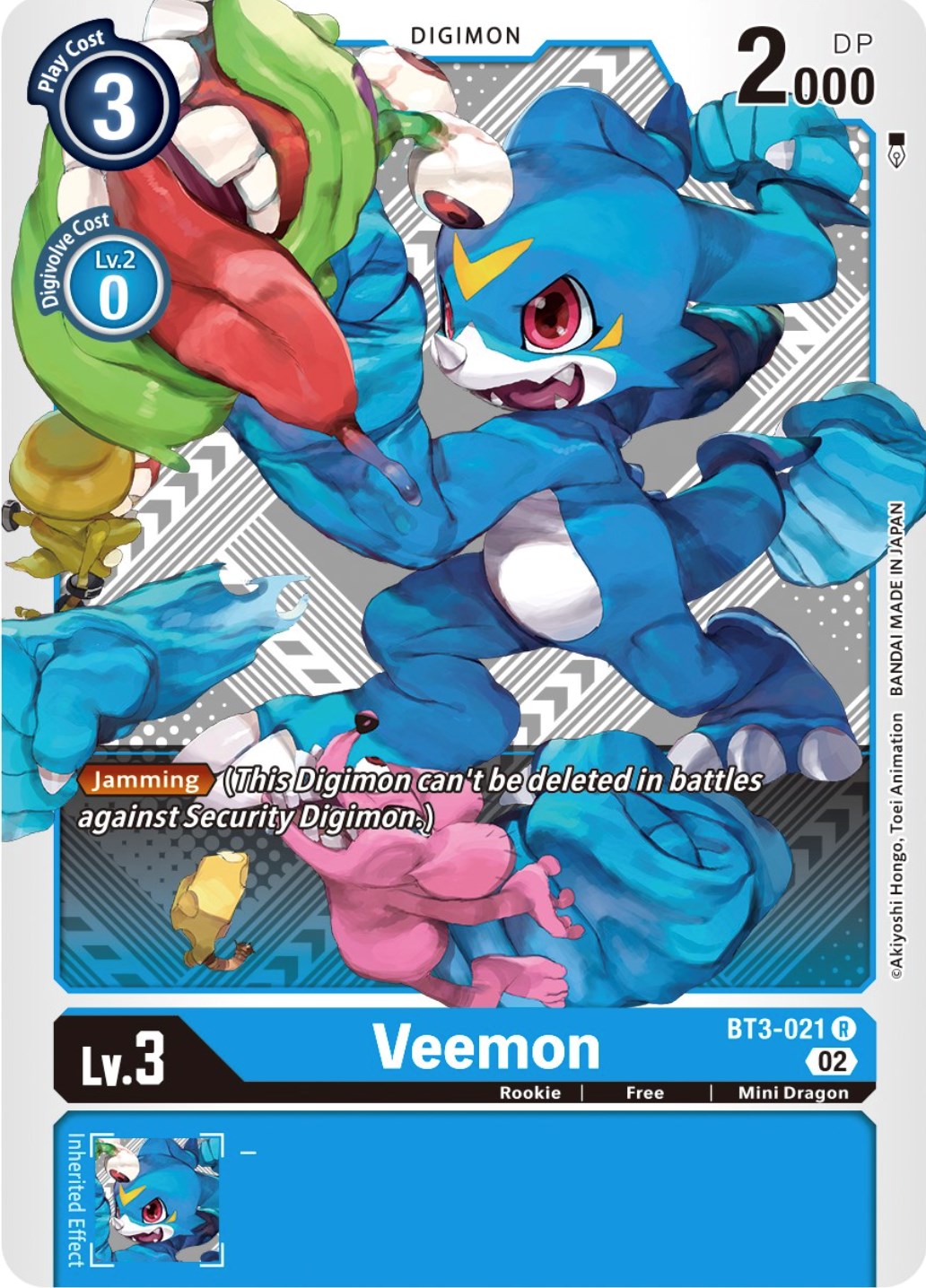 Veemon [BT3-021] (Winner Pack Dimensional Phase) [Release Special Booster Promos] | Event Horizon Hobbies CA