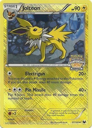 Jolteon (37/108) (Regional Championship) [League & Championship Cards] | Event Horizon Hobbies CA