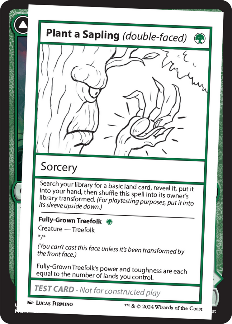 Plant a Sapling (double-faced) [Mystery Booster 2 Playtest Cards] | Event Horizon Hobbies CA