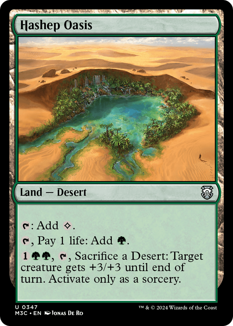 Hashep Oasis (Ripple Foil) [Modern Horizons 3 Commander] | Event Horizon Hobbies CA