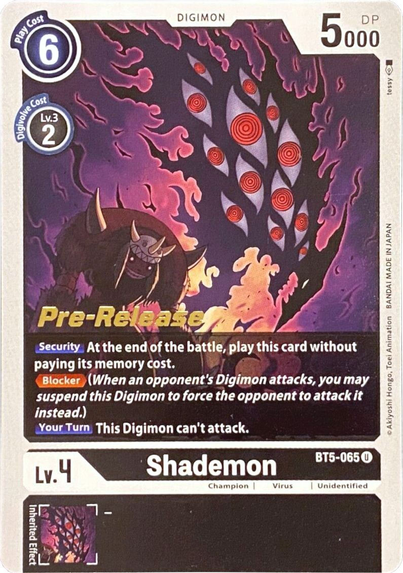 Shademon [BT5-065] [Battle of Omni Pre-Release Promos] | Event Horizon Hobbies CA