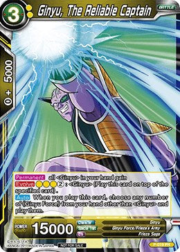 Ginyu, The Reliable Captain (P-019) [Promotion Cards] | Event Horizon Hobbies CA