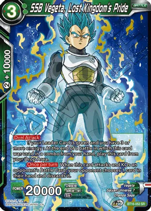 SSB Vegeta, Lost Kingdom's Pride (BT16-052) [Realm of the Gods] | Event Horizon Hobbies CA