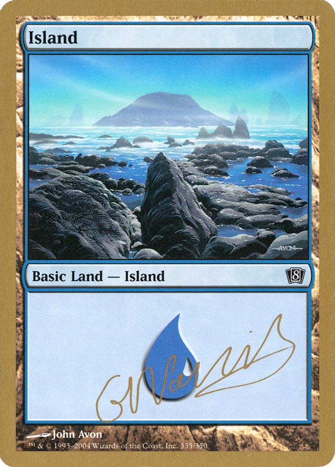 Island (gn335) (Gabriel Nassif) [World Championship Decks 2004] | Event Horizon Hobbies CA