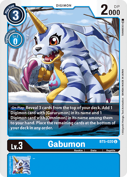 Gabumon [BT5-020] [Battle of Omni] | Event Horizon Hobbies CA