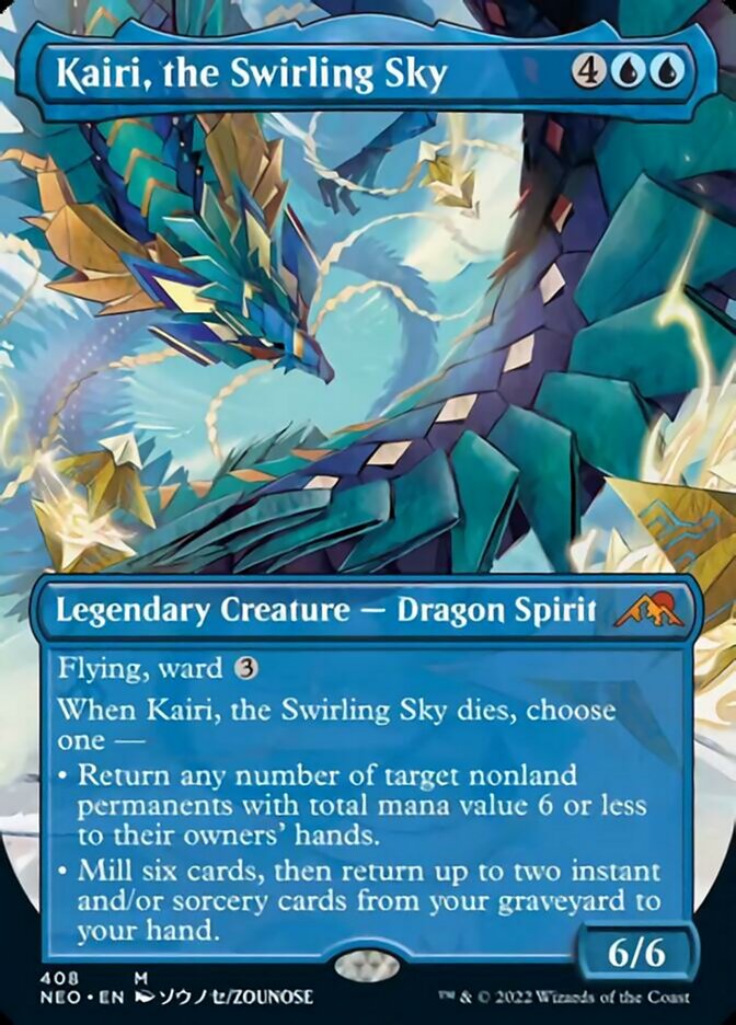 Kairi, the Swirling Sky (Borderless Alternate Art) [Kamigawa: Neon Dynasty] | Event Horizon Hobbies CA