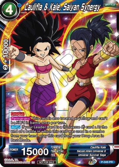 Caulifla & Kale, Saiyan Synergy (P-345) [Tournament Promotion Cards] | Event Horizon Hobbies CA