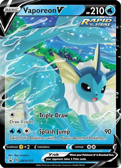 Vaporeon V (SWSH150) [Sword & Shield: Black Star Promos] | Event Horizon Hobbies CA