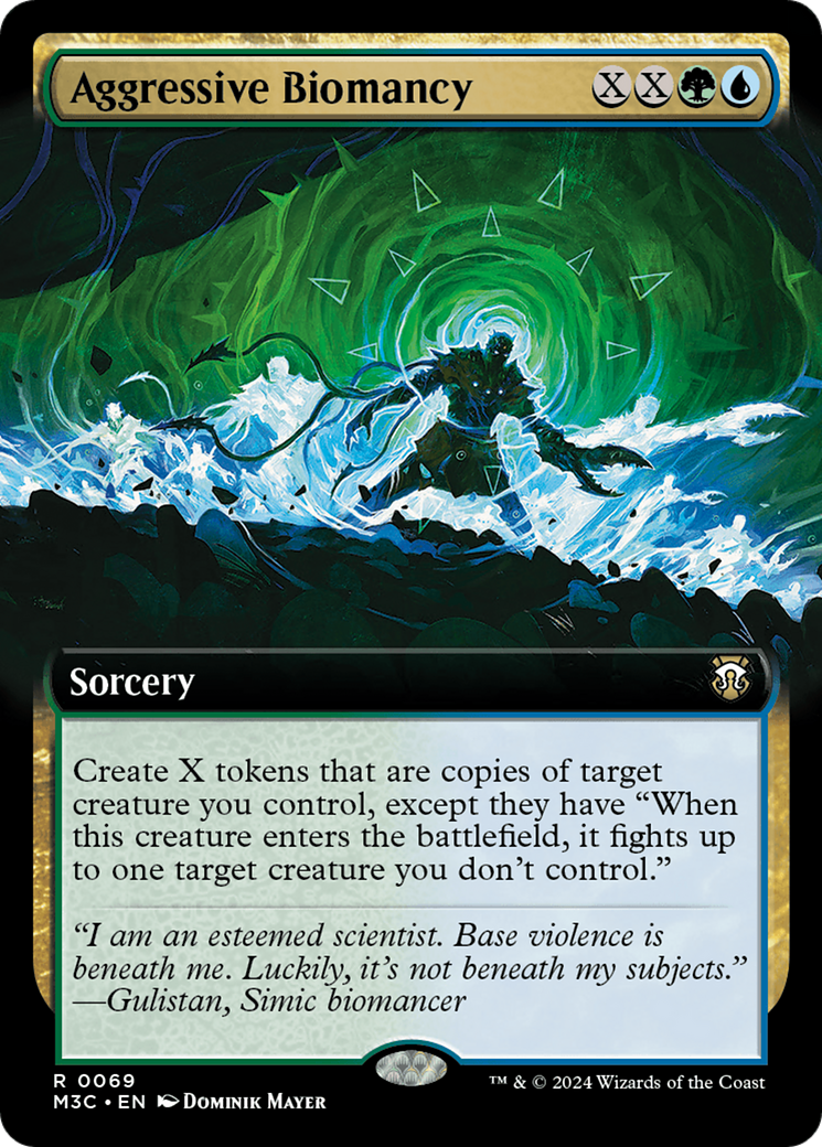 Aggressive Biomancy (Extended Art) (Ripple Foil) [Modern Horizons 3 Commander] | Event Horizon Hobbies CA