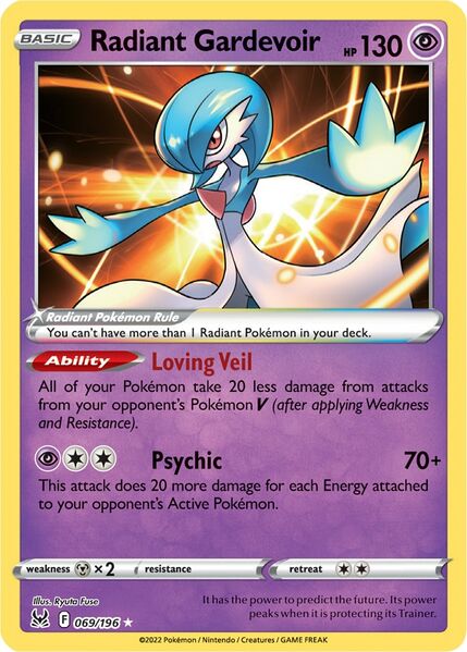 Radiant Gardevoir (069/196) [Prize Pack Series Three] | Event Horizon Hobbies CA