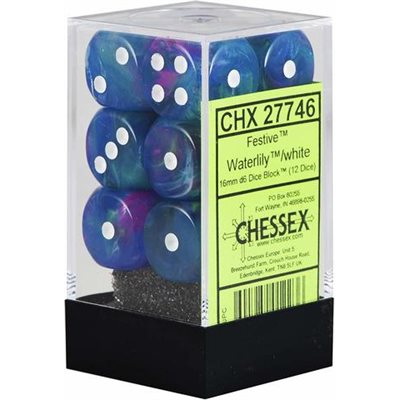 Dice - Chessex - 16mm D6 (12pc) - Festive