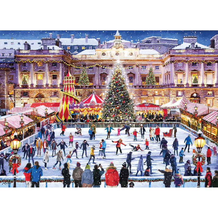 Jigsaw Puzzle - Gibsons -  Skating at Somerset House