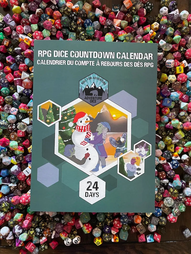 Adventure Dice - Polyhedral Dice Advent Calendar 2023 - 24 Days