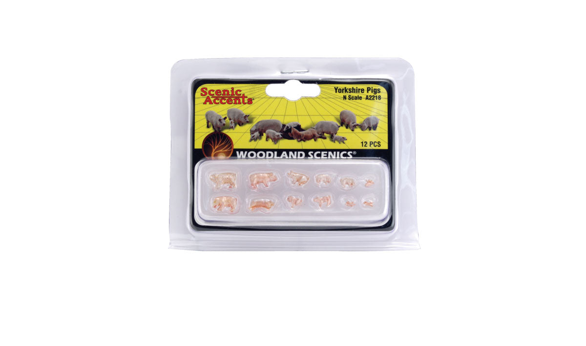 Scenic Accents - N Scale - Yorkshire Pigs | Event Horizon Hobbies CA