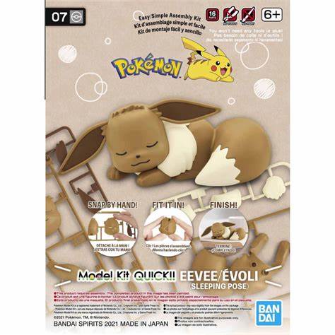 Model Kit - Bandai - Pokemon - Eevee (Sleeping Pose)