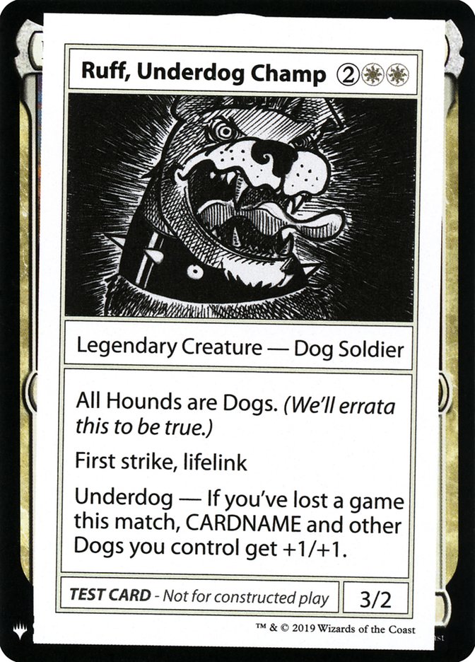 Ruff, Underdog Champ [Mystery Booster Playtest Cards] | Event Horizon Hobbies CA