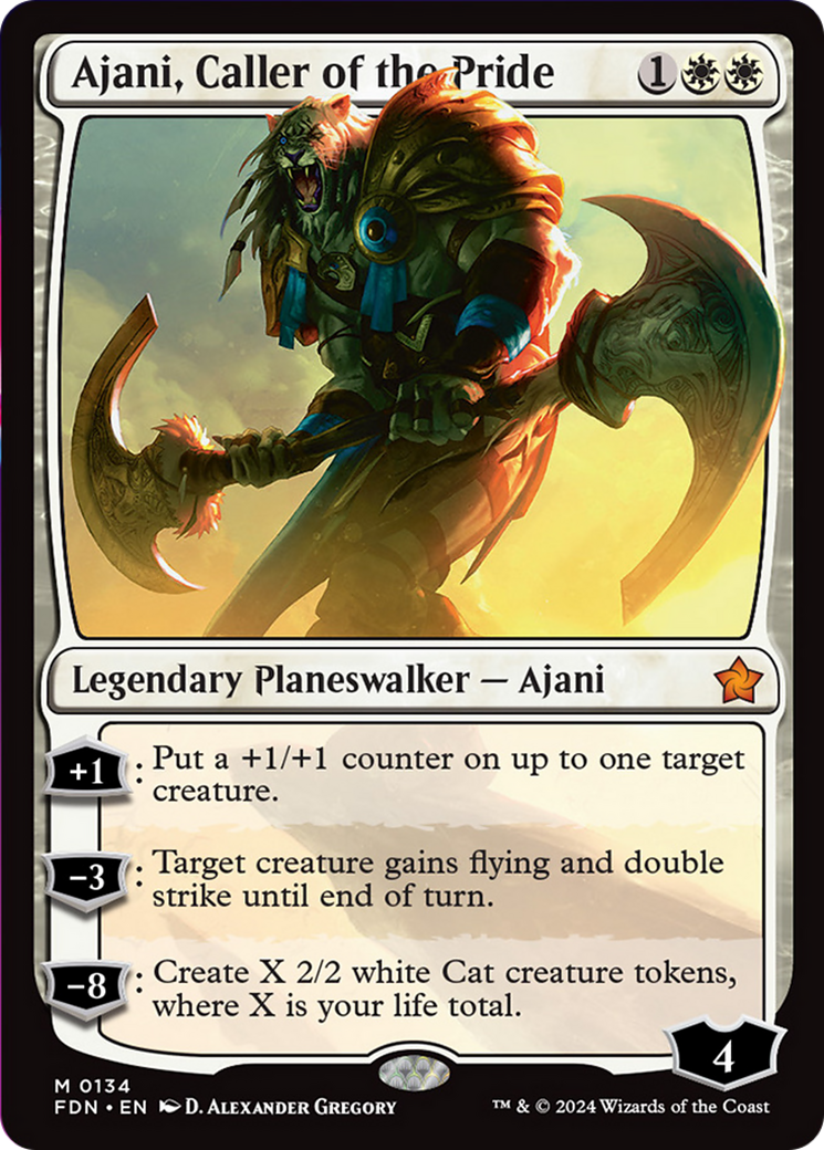 Ajani, Caller of the Pride [Foundations] | Event Horizon Hobbies CA