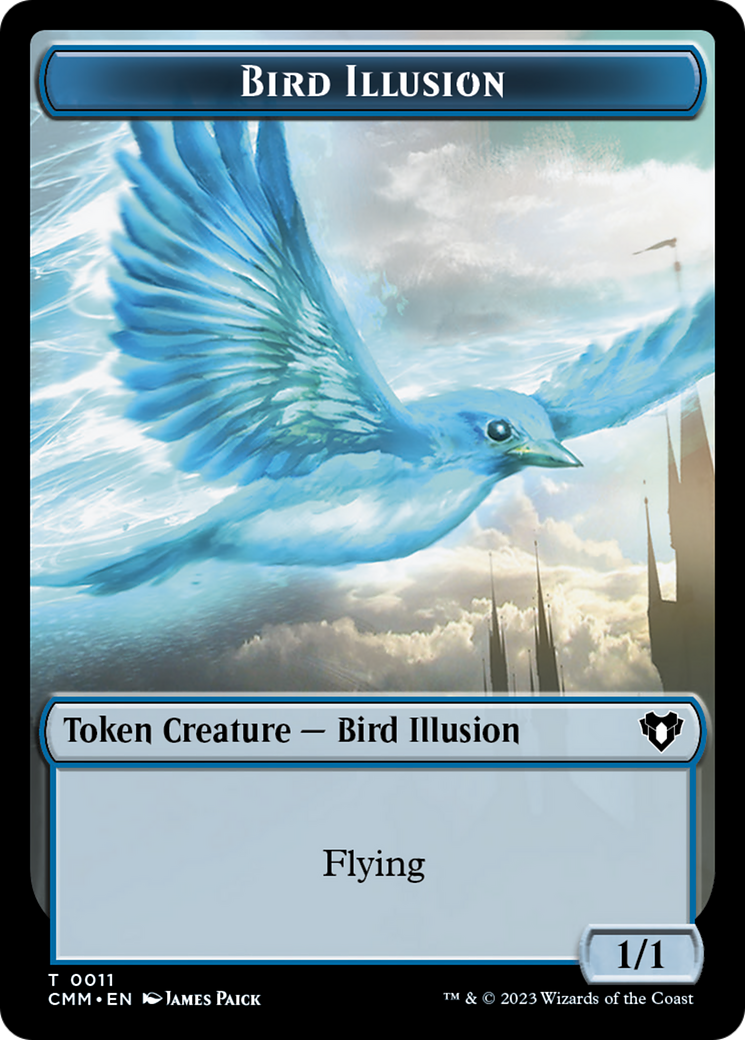 Bird Illusion Token [Commander Masters Tokens] | Event Horizon Hobbies CA