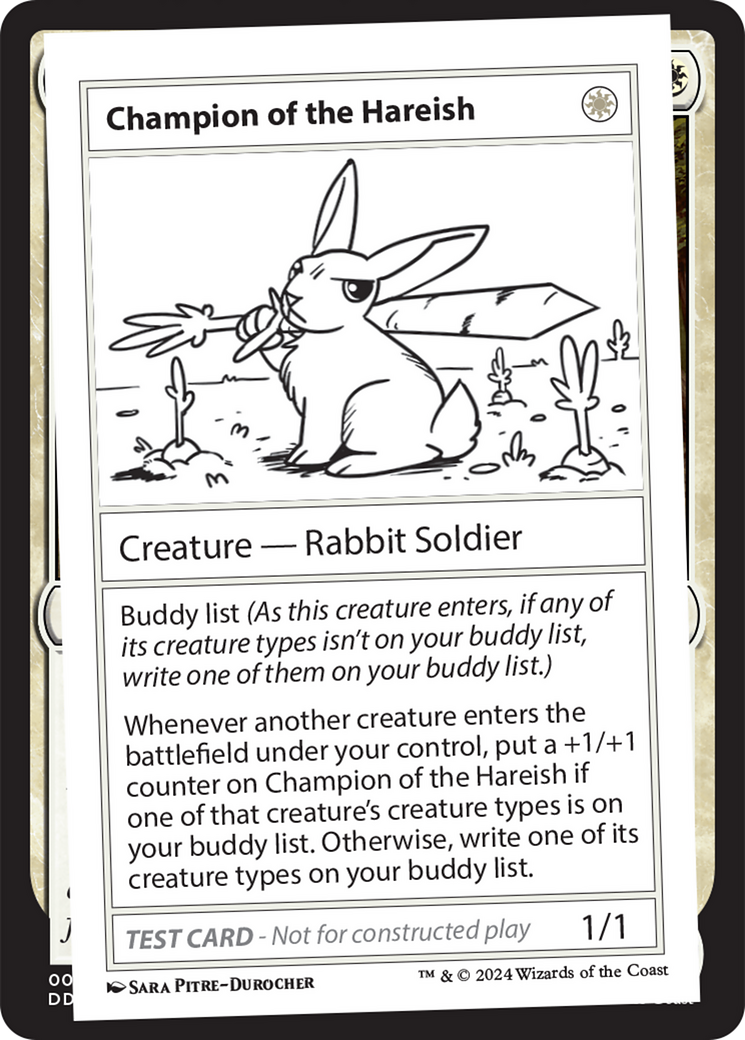 Champion of the Hareish [Mystery Booster 2 Playtest Cards] | Event Horizon Hobbies CA