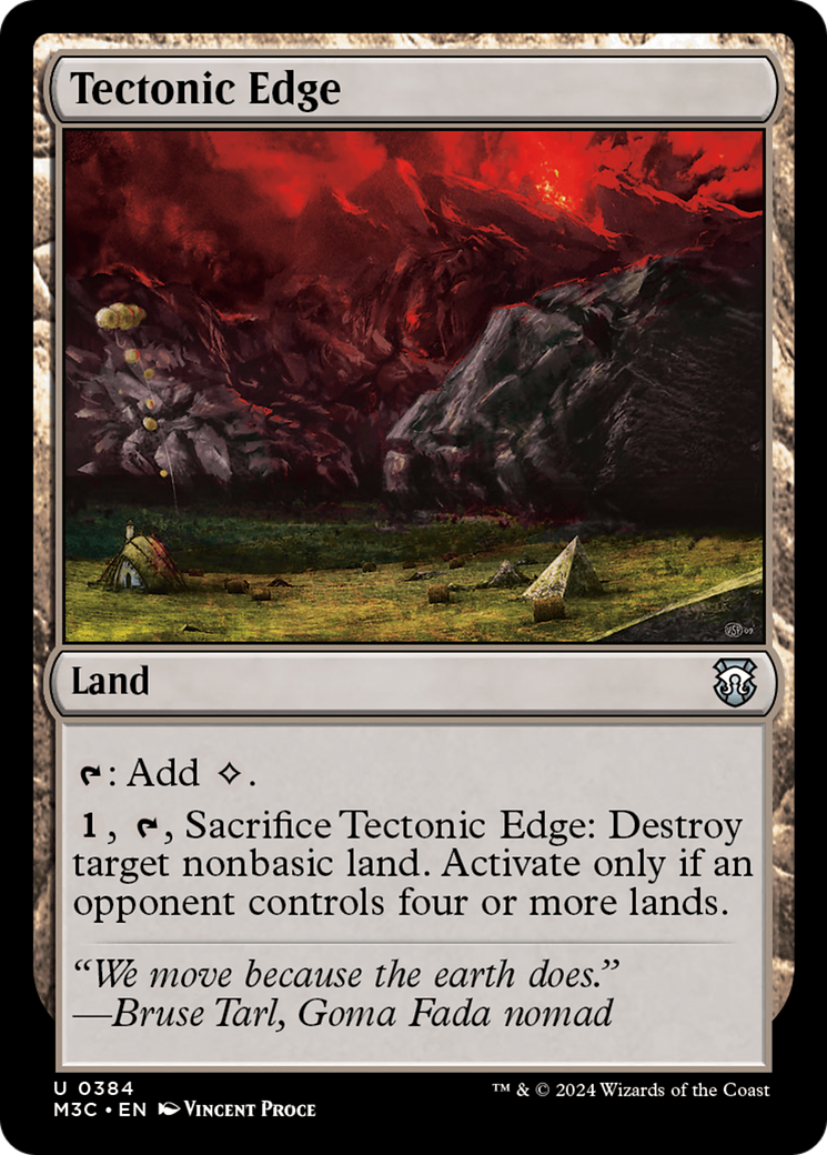 Tectonic Edge (Ripple Foil) [Modern Horizons 3 Commander] | Event Horizon Hobbies CA