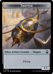 Aetherborn (Ripple Foil) // Thopter Double-Sided Token [Modern Horizons 3 Commander Tokens] | Event Horizon Hobbies CA