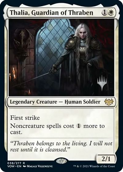 Thalia, Guardian of Thraben (Promo Pack) [Innistrad: Crimson Vow Promos] | Event Horizon Hobbies CA