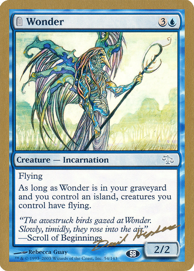 Wonder (Dave Humpherys) (SB) [World Championship Decks 2003] | Event Horizon Hobbies CA