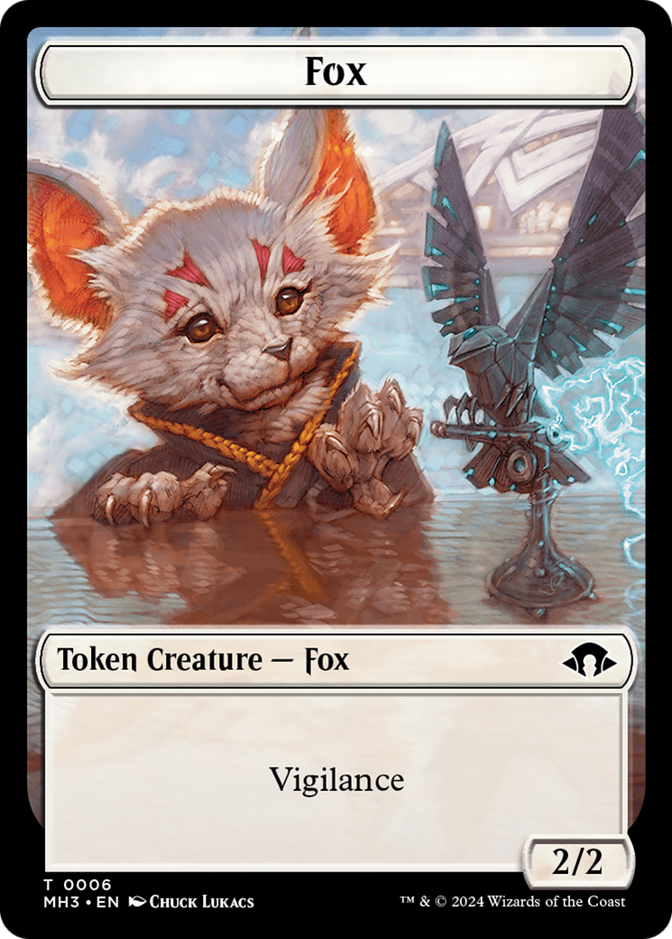 Phyrexian Germ // Fox Double-Sided Token [Modern Horizons 3 Tokens] | Event Horizon Hobbies CA