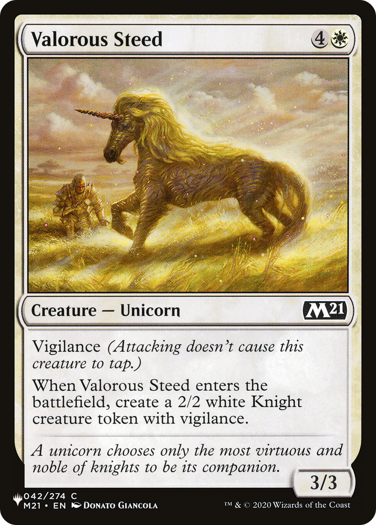 Valorous Steed [The List]