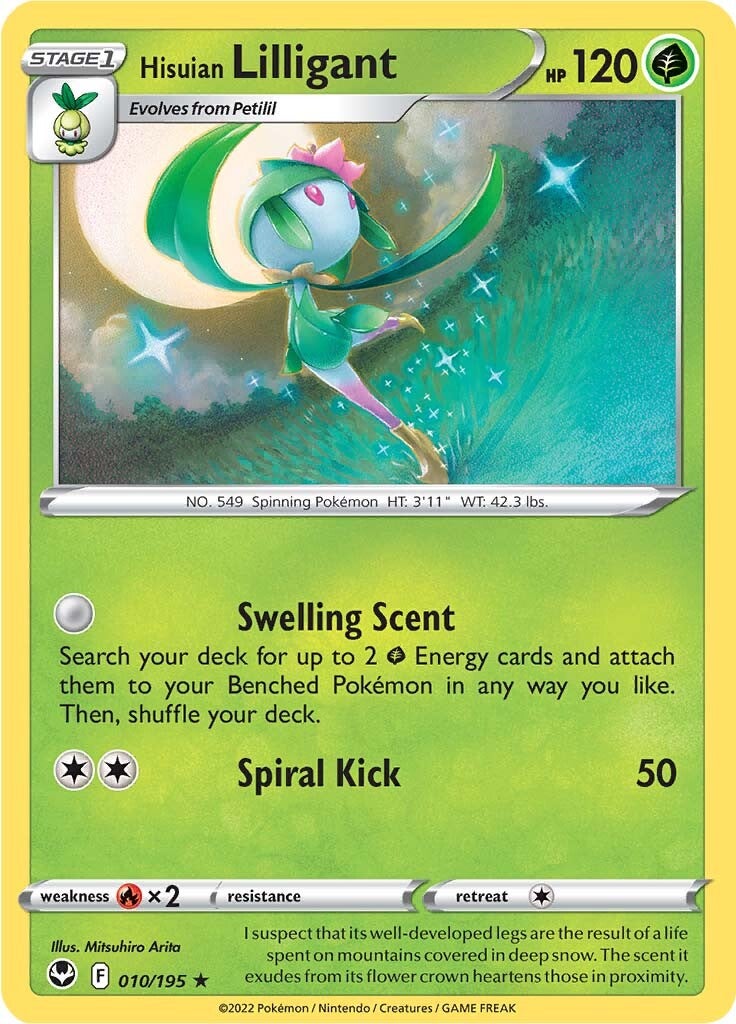 Hisuian Lilligant (010/195) [Sword & Shield: Silver Tempest] | Event Horizon Hobbies CA