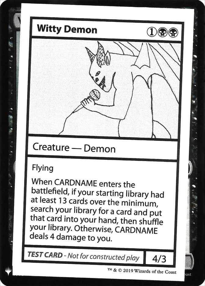 Witty Demon [Mystery Booster Playtest Cards] | Event Horizon Hobbies CA