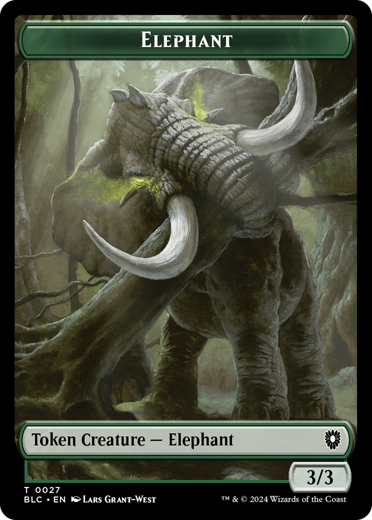 Elephant // Squid Double-Sided Token [Bloomburrow Commander Tokens] | Event Horizon Hobbies CA